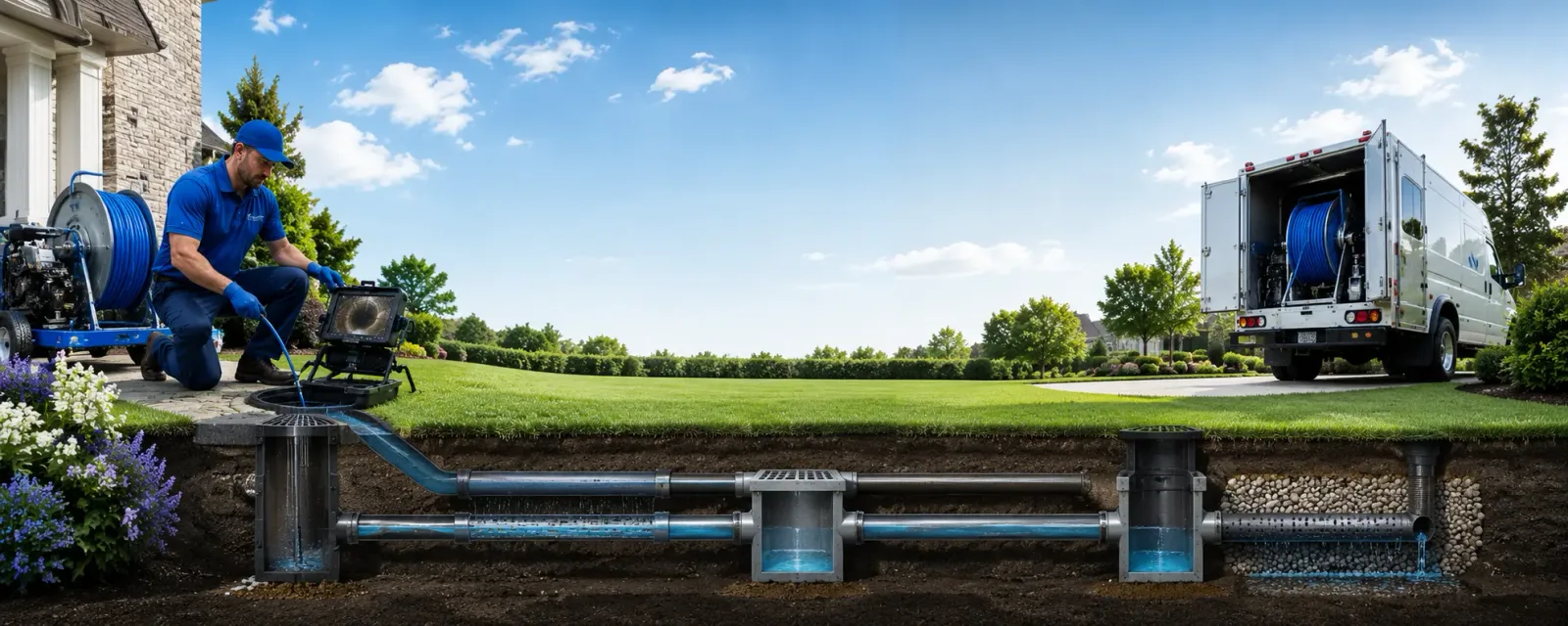 Outdoor drain cleaning information for Miller, SD